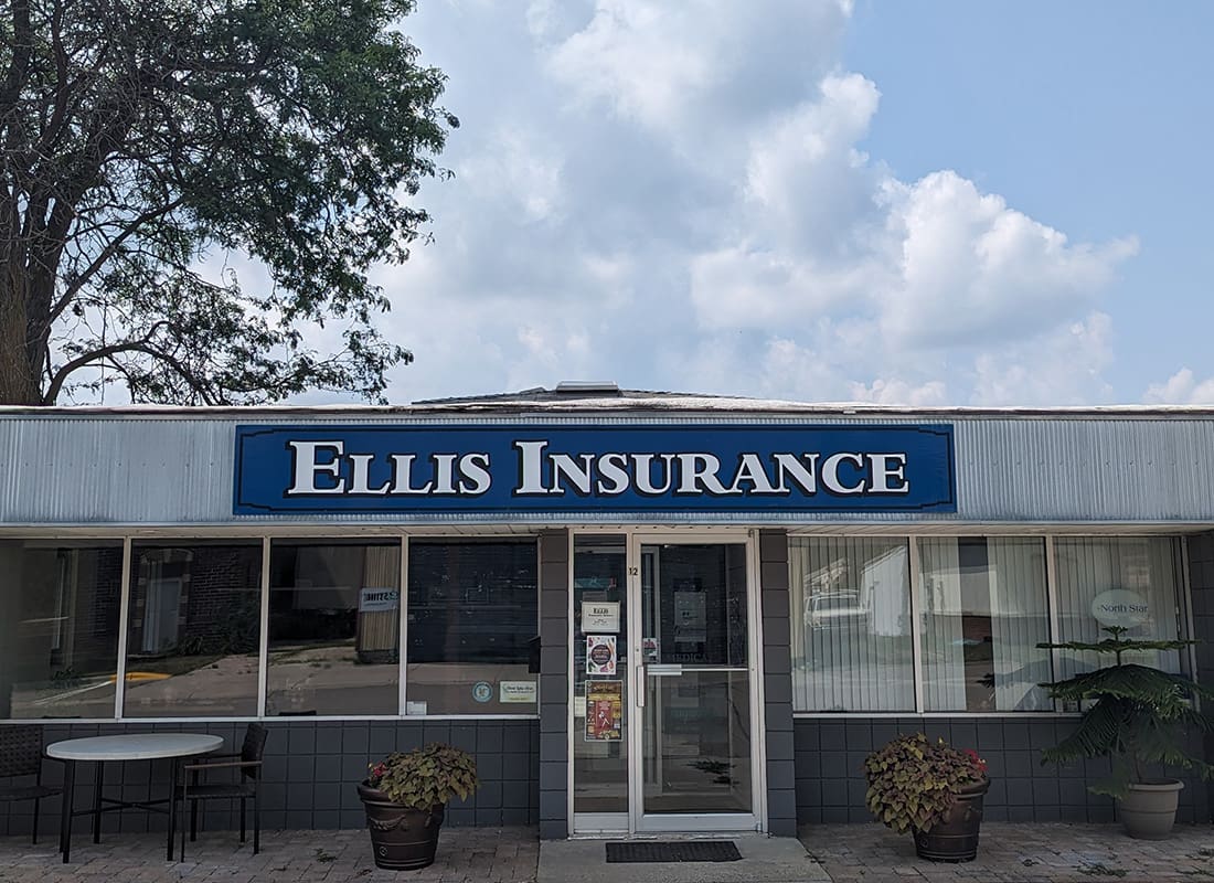 Elbow Lake, MN - Exterior of the Ellis Insurance Office in Elbow Lake, MN